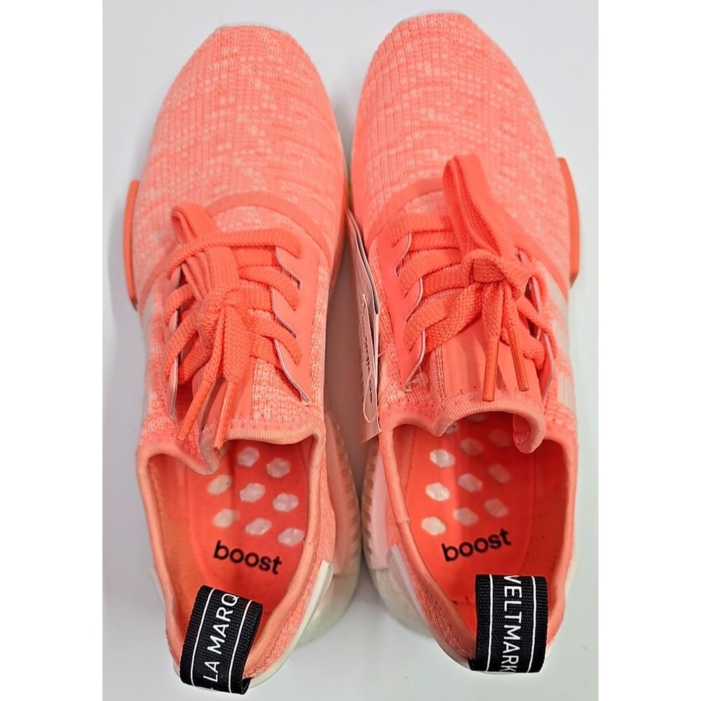 BRAND NEW ADIDAS NMD R1 WOMENS SUN GLOW CORAL ORANGE SIZE 10.5 PINK BY3034 - Picture 9 of 11
